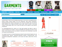 Tablet Screenshot of garmentsmanufacturer.com